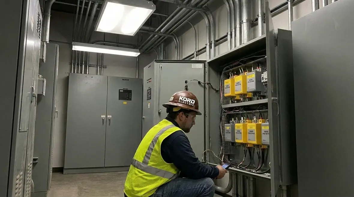 Industrial facility electrical power distribution and surge protection upgrades
