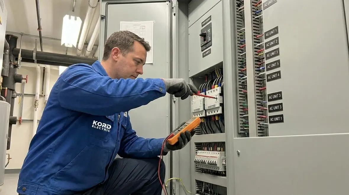 Commercial electrical maintenance plan documentation and planning