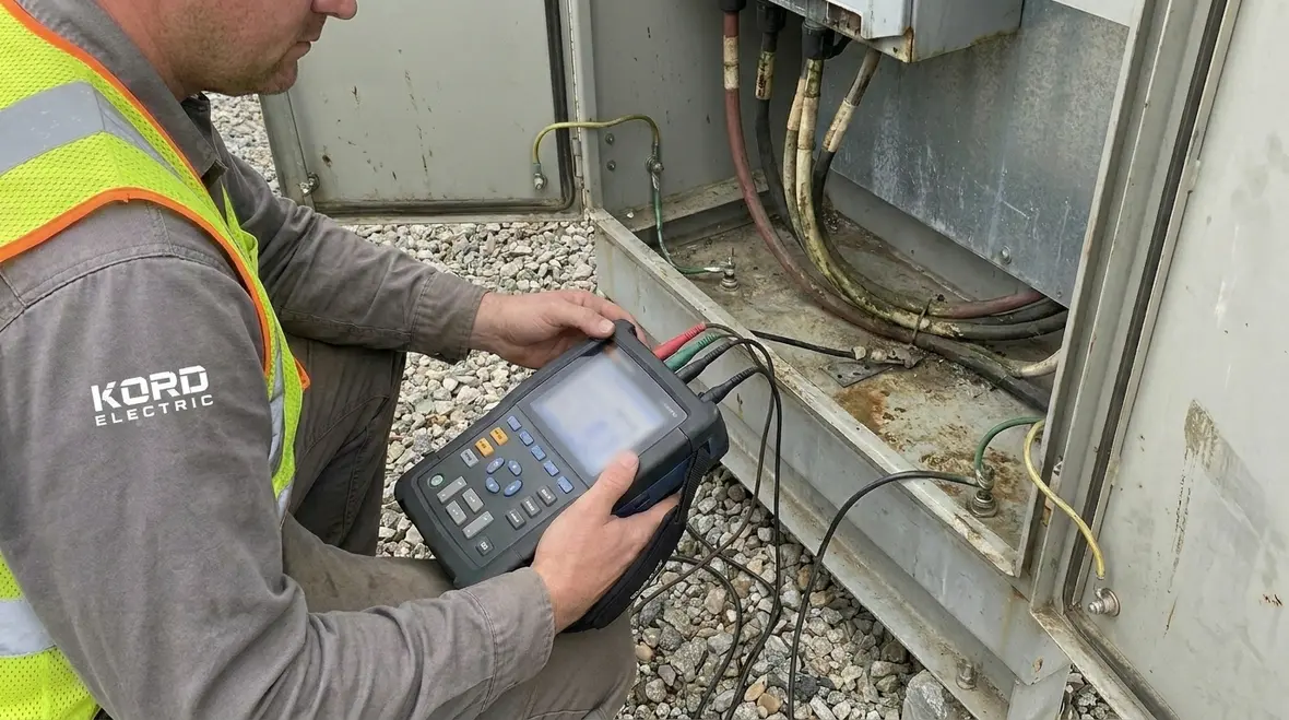 Power quality tools used to diagnose commercial electrical flicker and surges