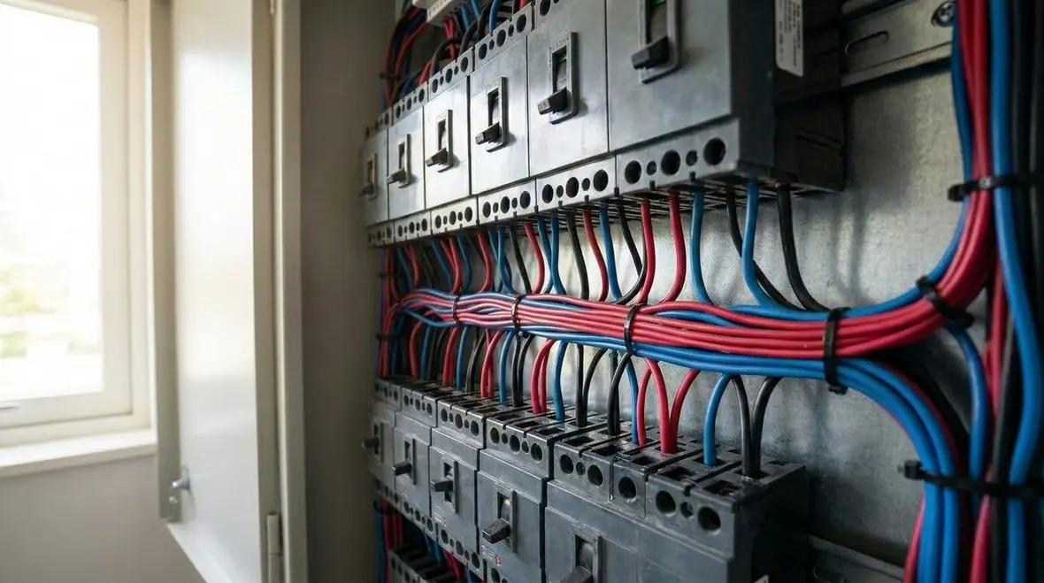 Commercial electrical switchgear and panels optimized through load balancing