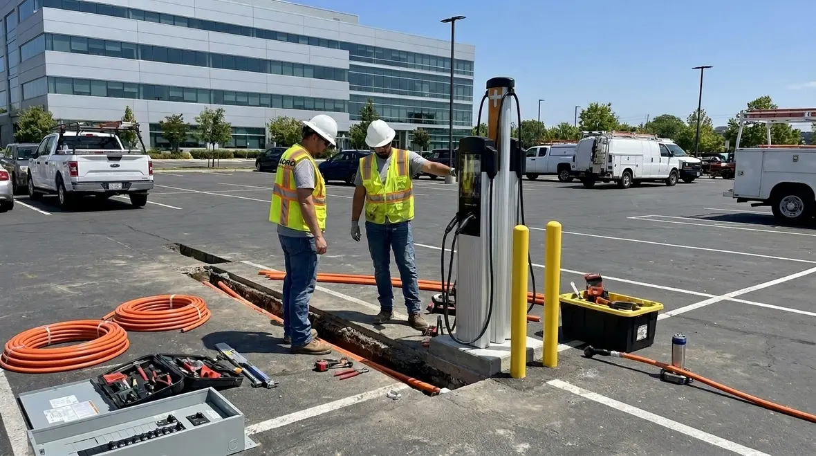 commercial EV charging station installation requirements