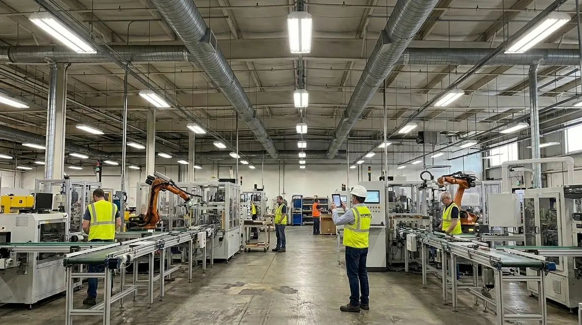 Balancing lighting HVAC and process loads in commercial expansion