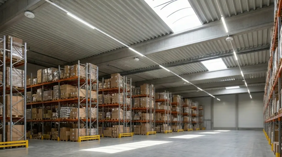 Smart lighting controls in a commercial manufacturing environment