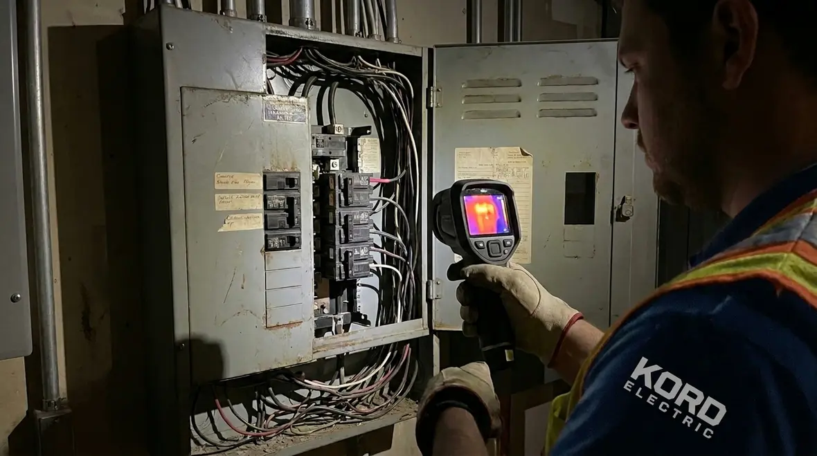 commercial electrical panel capacity upgrade signs