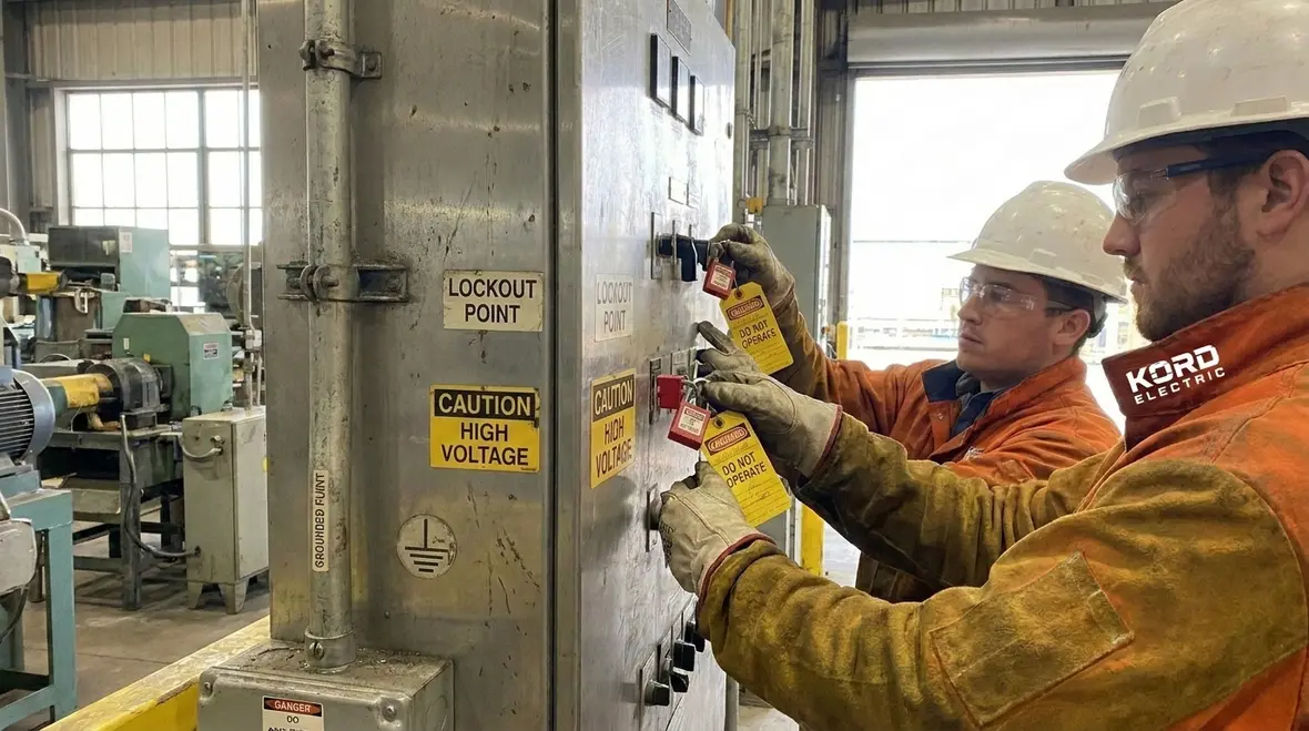Industrial electrical load analysis in progress