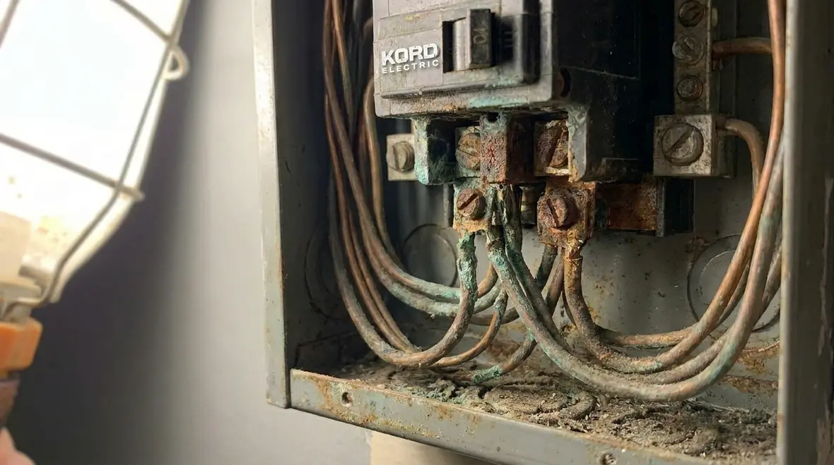 Infrared scan used for commercial electrical panel heat mitigation