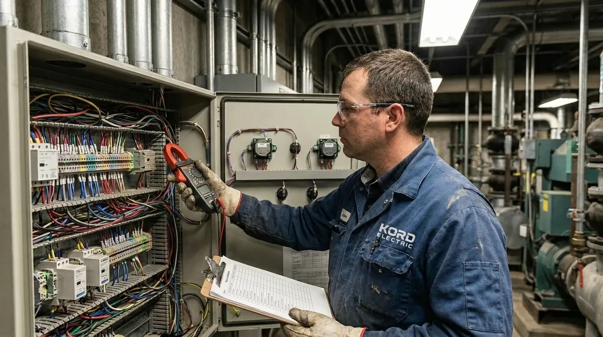 Smart building energy management dashboards and control layers in a commercial facility