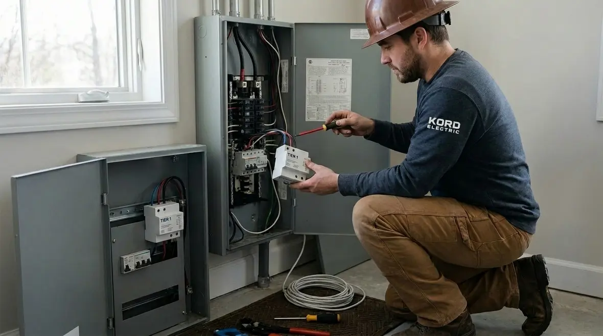 Technicians mapping surge risks in an industrial facility