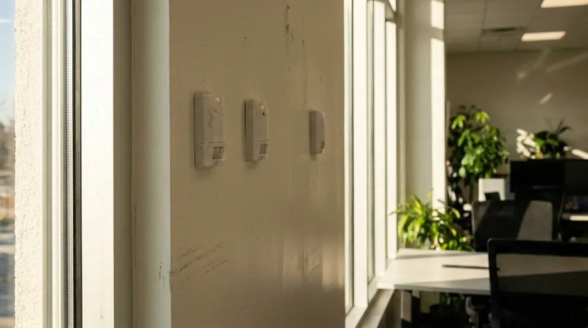 Commercial lighting controls panel documented for code compliance and inspections