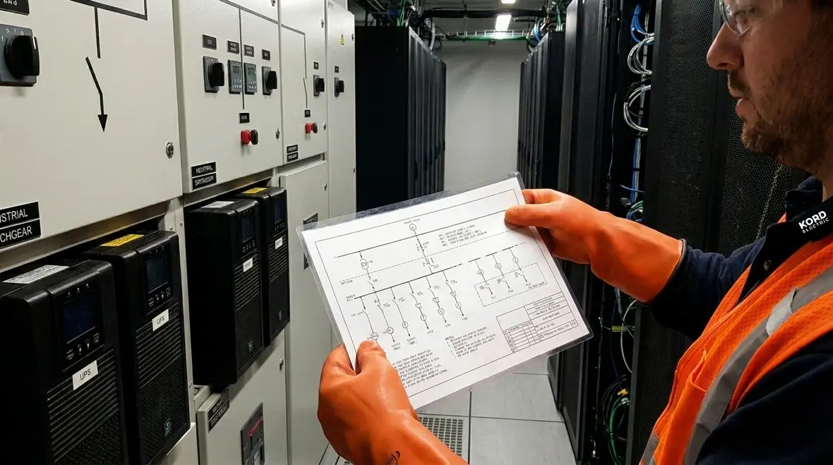 Labeled electrical switchgear supporting emergency electrical safety for commercial properties