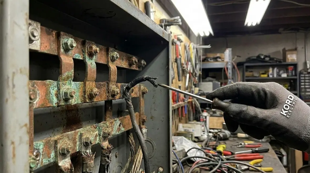 Preventative electrical maintenance work reducing commercial power risk