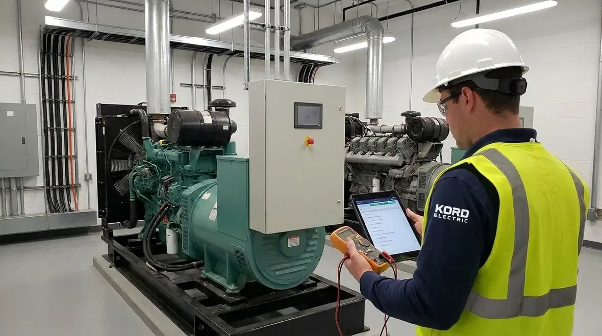 emergency backup power system testing