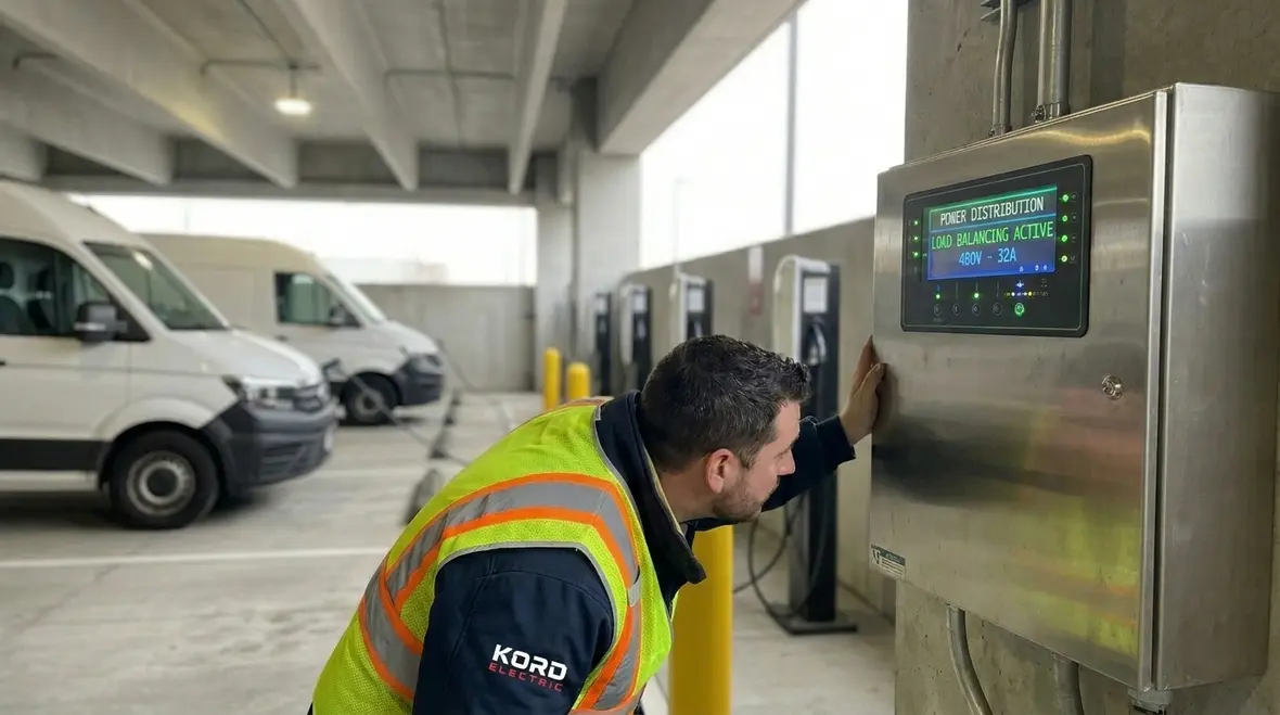 Phased commercial EV charging expansion plan for a growing vehicle fleet