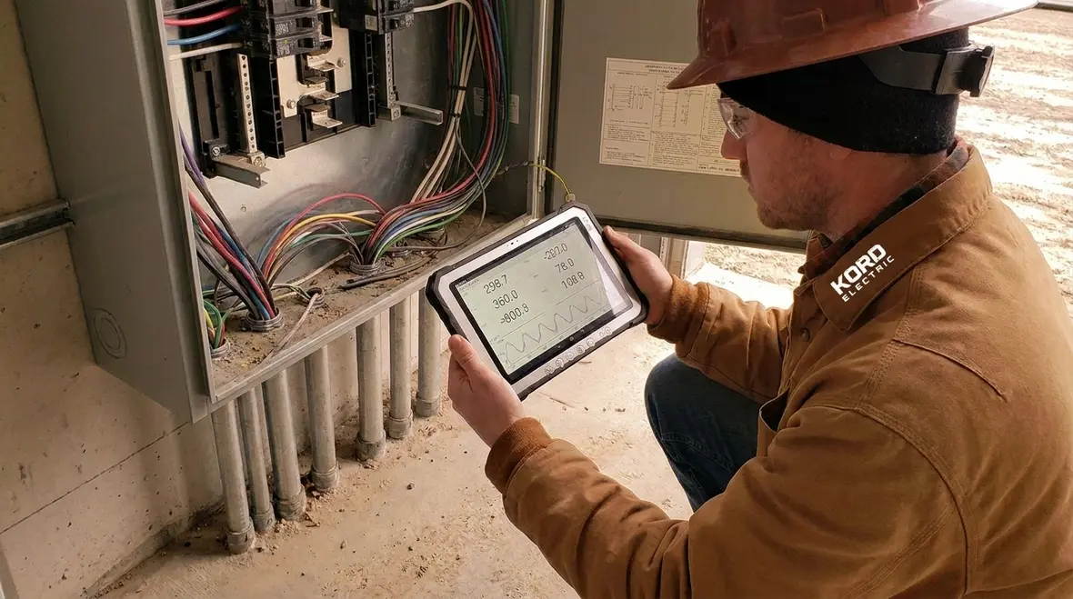 EV charging circuits integrated into existing commercial building electrical panels