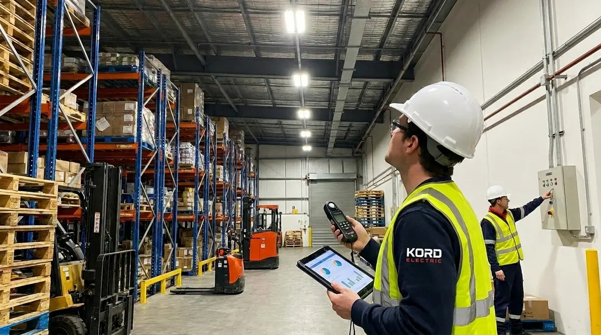 industrial energy efficiency assessment for warehouse lighting
