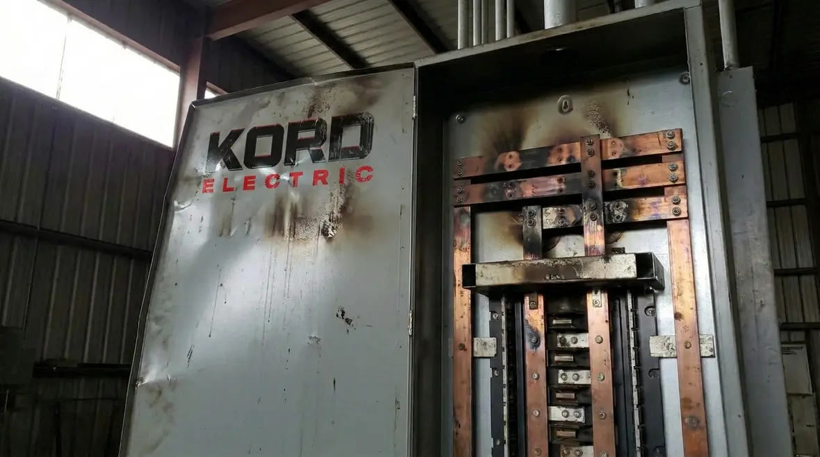 Industrial facility undergoing commercial electrical panel safety upgrades