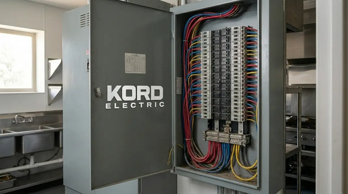 Peak demand power distribution design for commercial kitchens