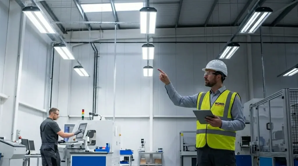 manufacturing facility lighting controls optimization