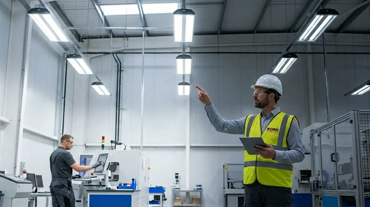manufacturing facility lighting controls optimization