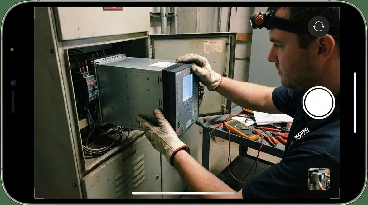 Detailed electrical switchgear inspection in a commercial facility