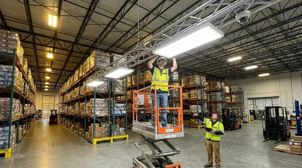 Warehouse Energy Efficient Lighting Retrofits and Controls