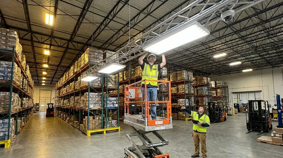 warehouse energy efficient lighting retrofits