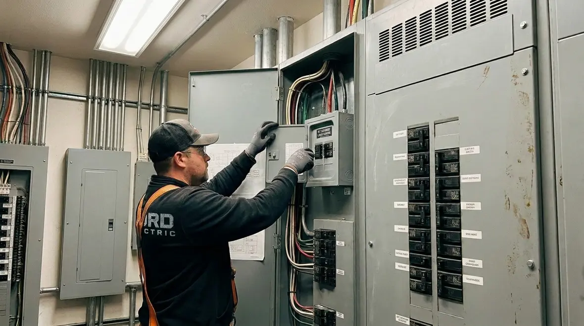 Site electrical room designed for future EV charging expansion