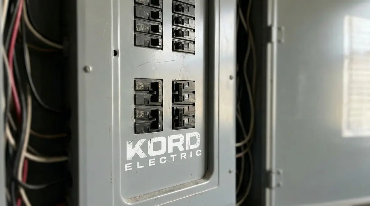 2014 NEC electrical panel in a commercial building