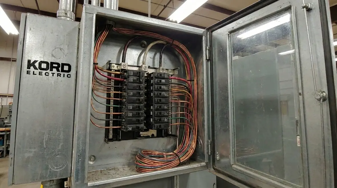 Commercial electrical panels installed to meet 2017 NEC requirements
