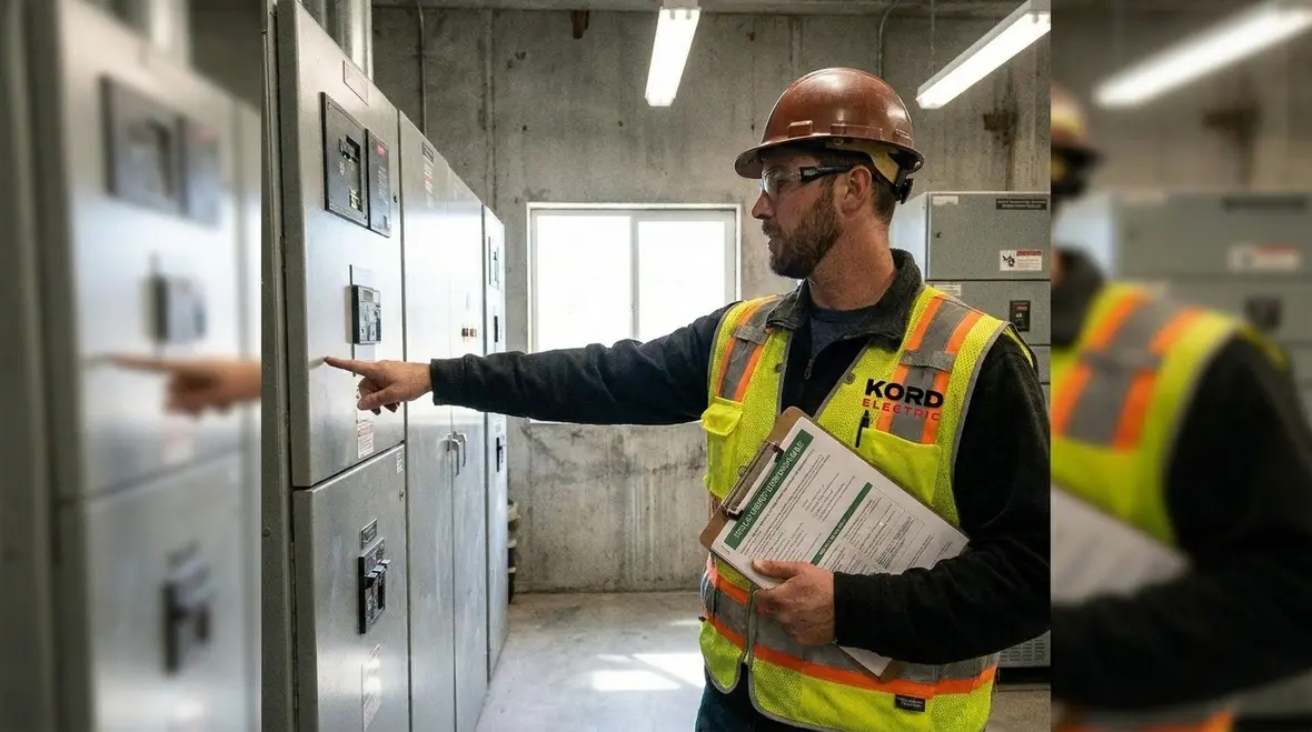 California Title 24 electrical code compliance on a commercial jobsite