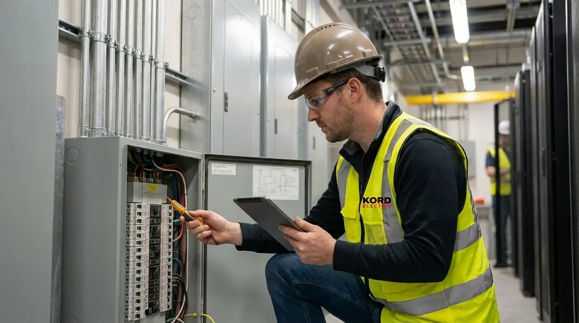 Commercial electrical safety audit identifying hidden electrical risks in a panel