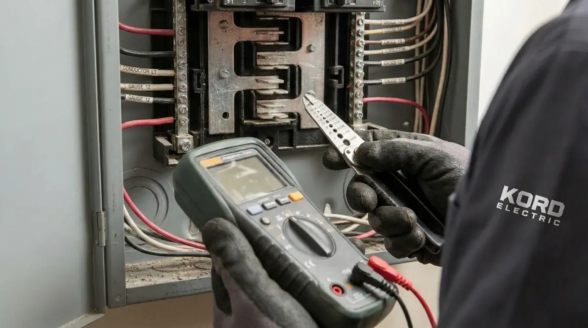 Commercial electrical subpanel and circuits sized for real operating conditions