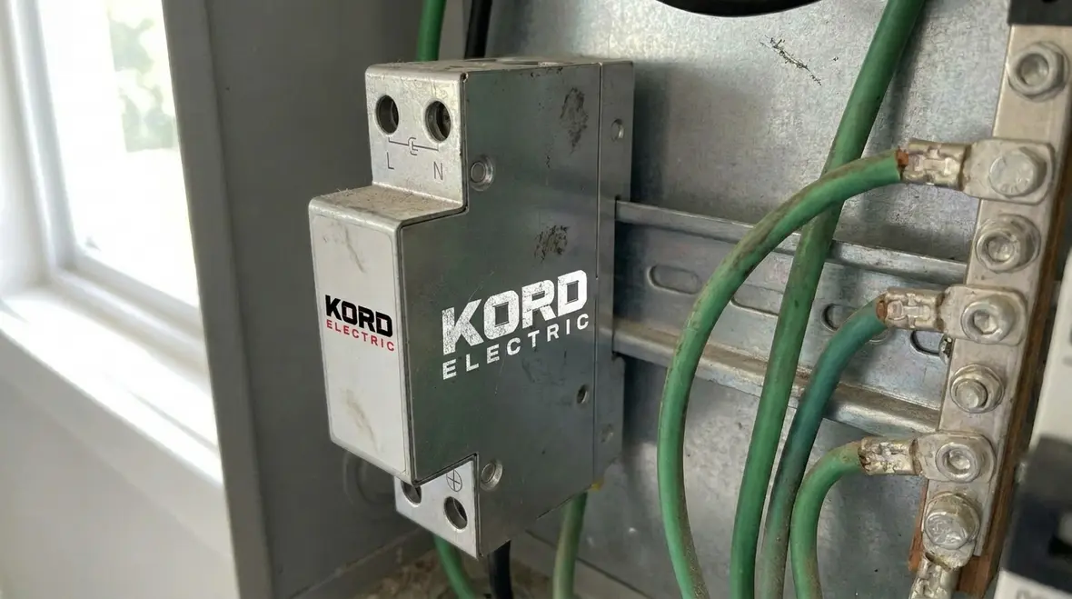 Commercial surge protection devices installed in an electrical room