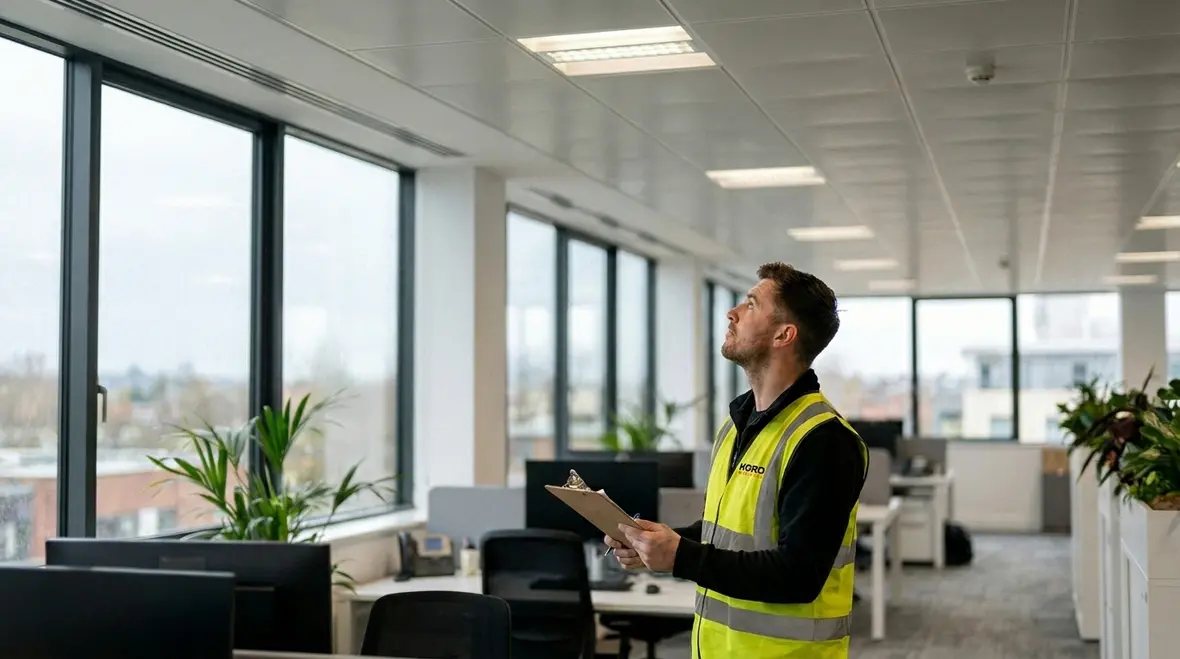 Commercial lighting code compliance guide overview in a commercial facility