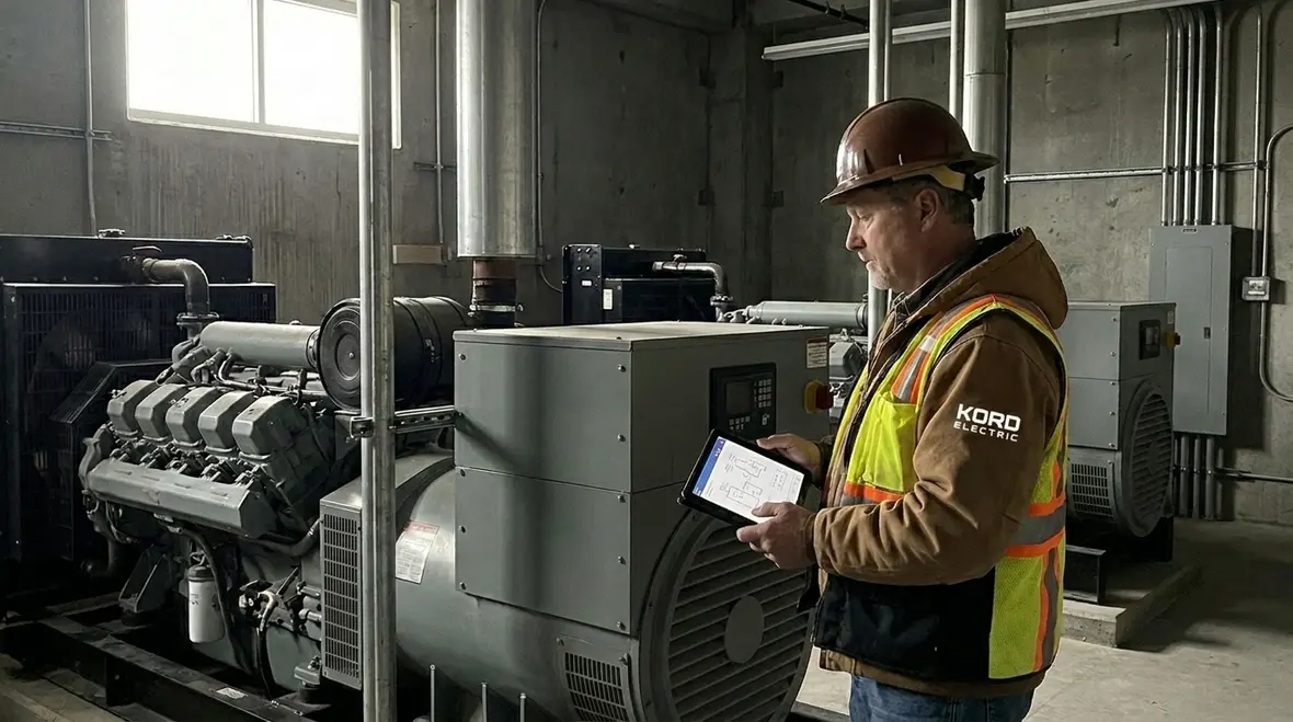 Technicians performing a data center power reliability audit
