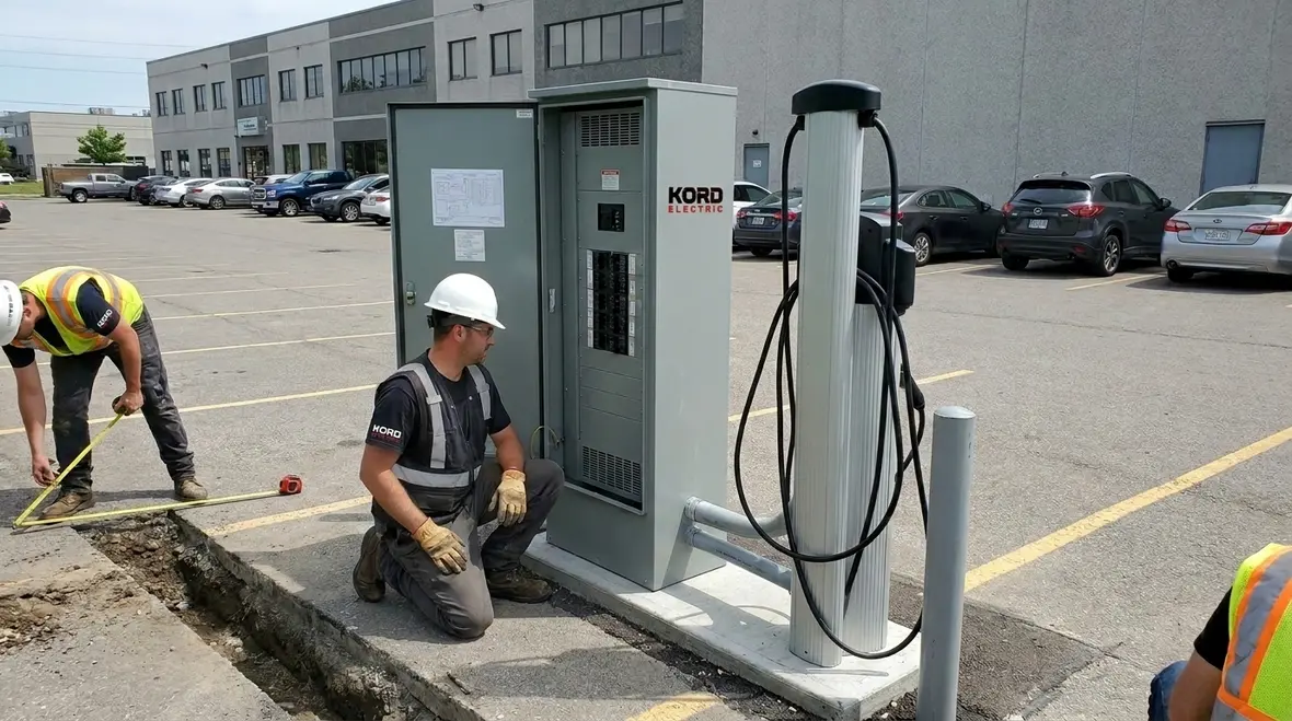 EV charging station installation costs commercial