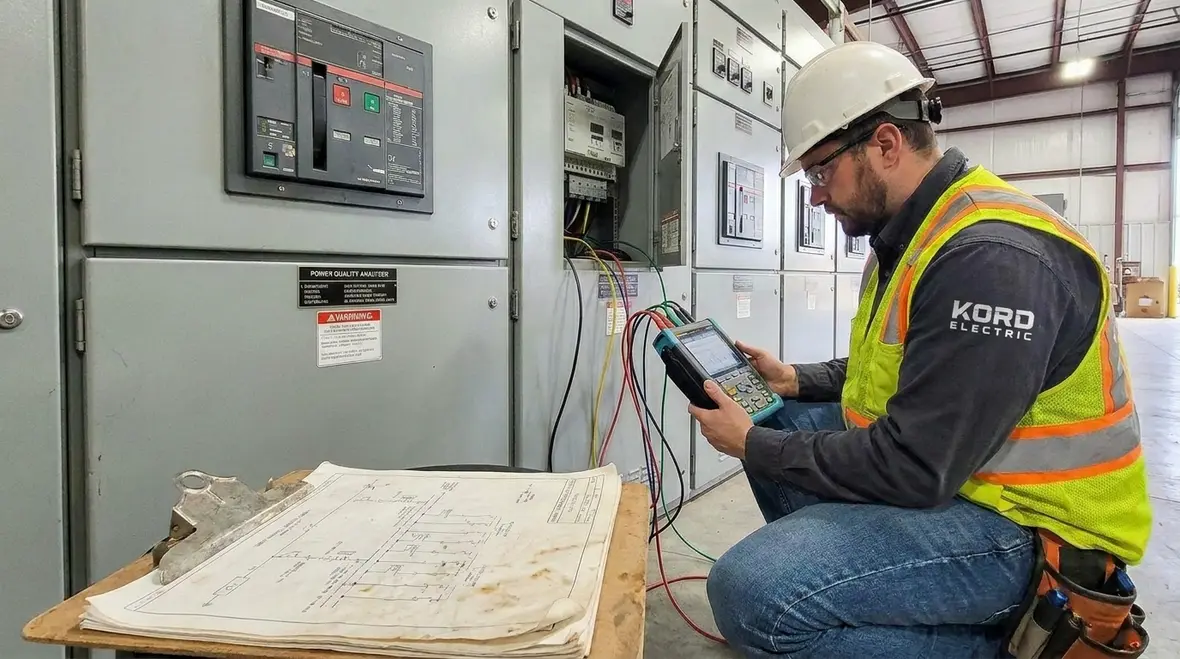 Older commercial electrical panels evaluated for code compliance and reliability
