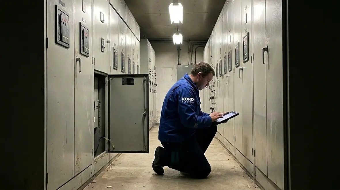 Technician performing Electrical Switchgear Maintenance Best Practices inspection