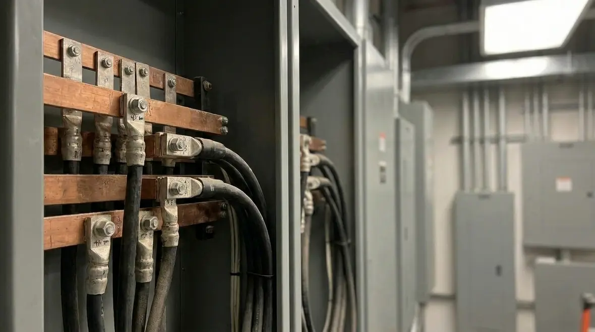 Arc flash safety assessment and mitigation in an industrial electrical room