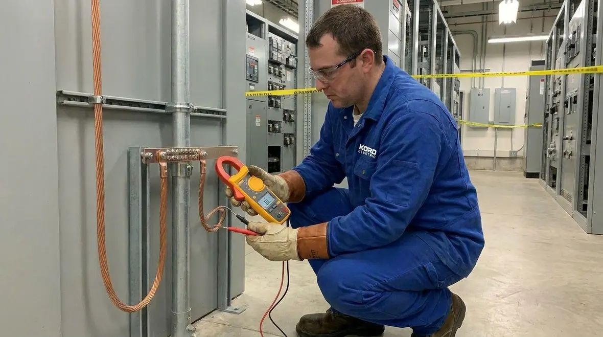 Labeled commercial electrical panel meeting NEC compliance checklist standards