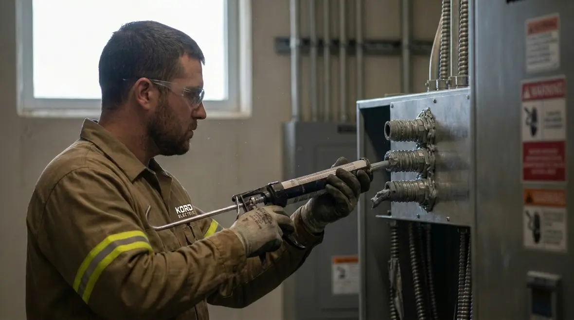 Industrial electrical equipment installed to meet NEC hazardous location requirements