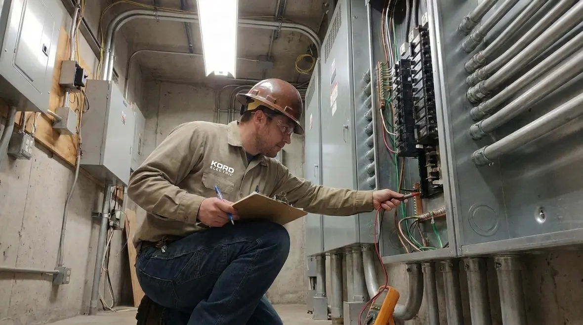 Commercial electrical room where NFPA 70A style installations are being reviewed