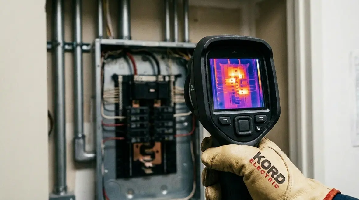 Infrared thermography testing on electrical switchgear under NFPA 70B program