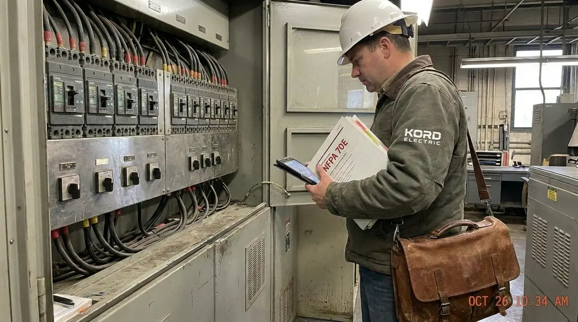 Checklist for NFPA electrical safety in a commercial facility
