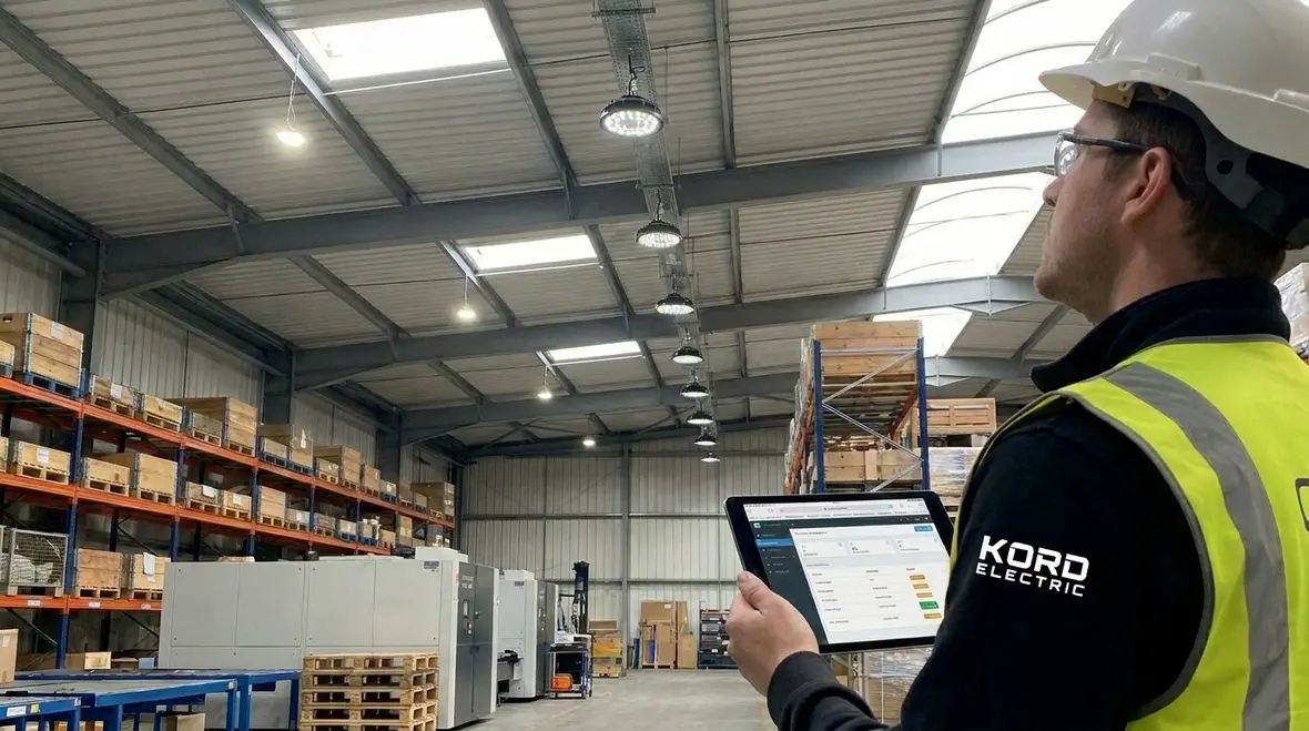 Warehouse lighting fixtures meeting 2026 Title 24 standards