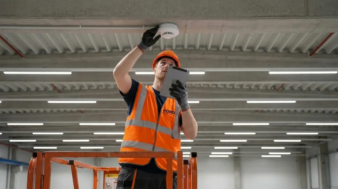Controls and sensors for warehouse Title 24 lighting system