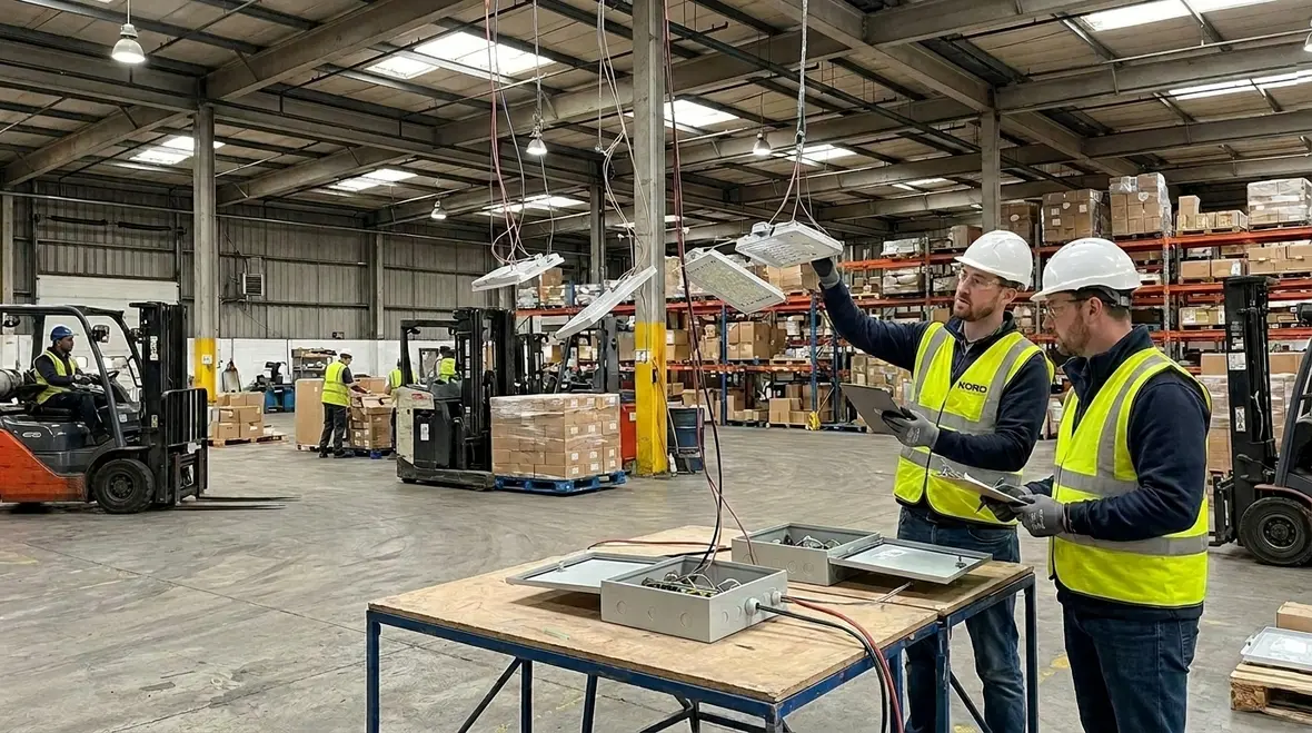 Warehouse lighting controls and sensor-based efficiency upgrades
