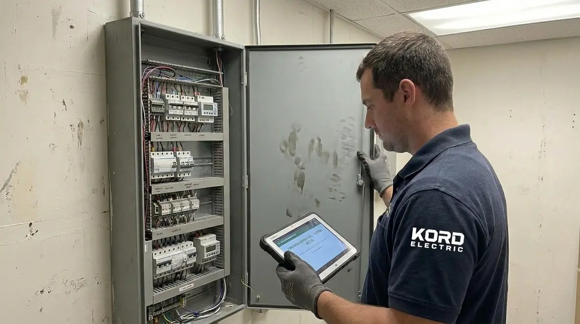 Occupancy sensors controlling automated lighting in a commercial corridor
