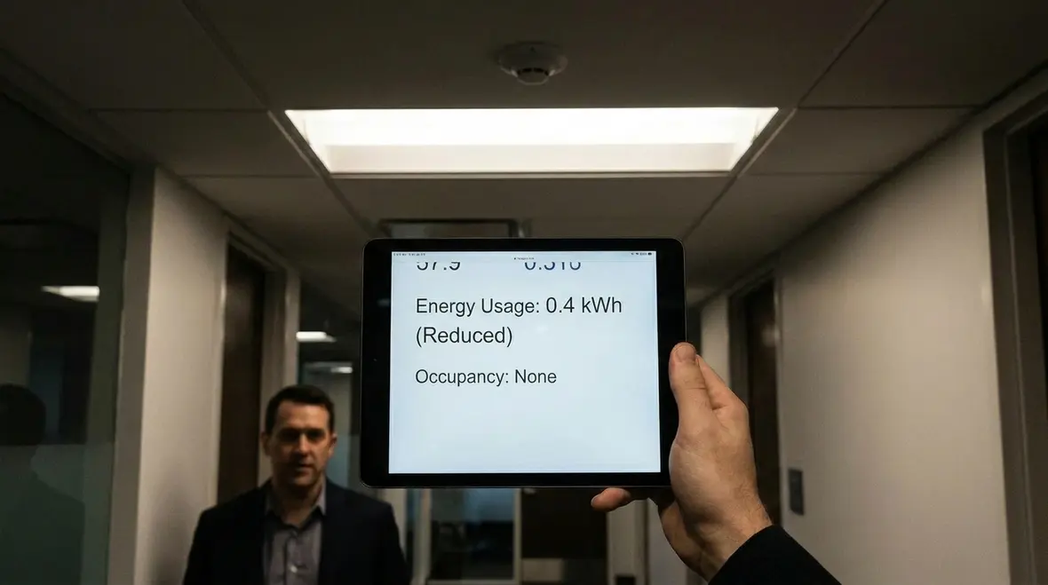 Modern office lighting control system overview