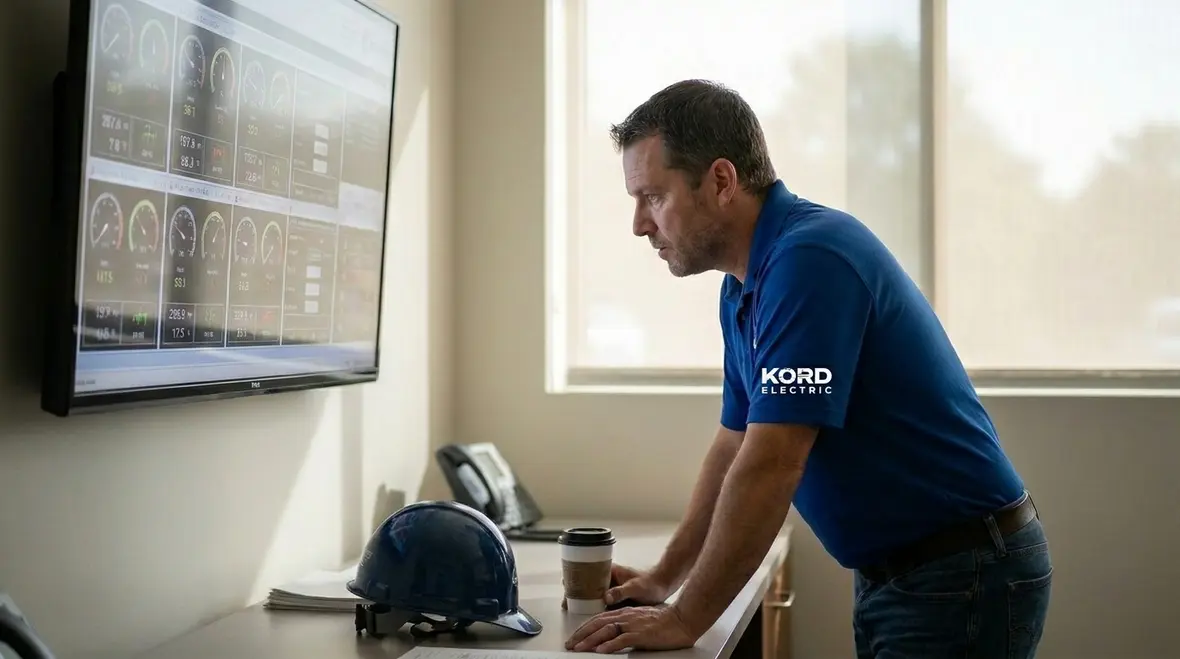 Smart building electrical systems optimizing commercial facility performance
